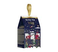 Kusmi Tea - Mini confezione regalo - 2 miniature di tè biologico Tsarevna e Glögg - 45 g - Idea regalo per uomini e donne - Con nastro per appendere all'albero