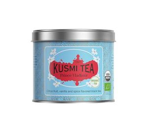 Kusmi Tea - Prince Vladimir Bio - Tè Nero 100% Biologico Aromatizzato con Agrumi, Vaniglia e Spezie - Tè Earl Grey - Tè in Foglie Sfuse - Scatola da 100g - Quantità per circa 50 tazze