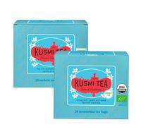 Kusmi Tea - Prinz Vladimir - Confezione da 2 pezzi - Bio Earl Grey tè nero con arancia - aromatizzato con agrumi, cannella, bergamotto, vaniglia e spezie - tè contenente caffeina - 2 X 20 bustine di