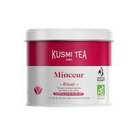 Kusmi Tea - Rituale Dimagrante Bio - Tè Biologico - Arricchito con Estratto di Tè Verde - Aiuta la Perdita di Peso - Fragola e Ciliegia - Scatola di Tè da 100g - Quantità per circa 50 tazze