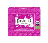 Kusmi Tea - Sweet Love - Miscela aromatizzata di Tè Nero, Pepe Rosa, Guaranà e Spezie - 20 sacchetti di tè in mussola