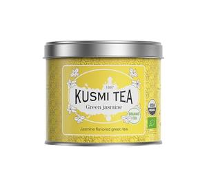 Kusmi Tea - Tè Verde al Gelsomino Bio - Miscela di Tè Verde Biologico con Gelsomino - Da Gustare Caldo o come Tè Freddo - Tè in Foglie Sfuse - Scatola da 90g - Quantità per circa 50 tazze