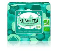 Kusmi Tea - Tè verde biologico con menta e cetriolo - Ingredienti biologici e naturali al 100% - Da gustare caldo o freddo - Confezione da 20 bustine