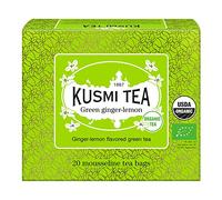 Kusmi Tea - Tè verde zenzero-limone biologico - Confezione da 20 bustine di tè - 40g