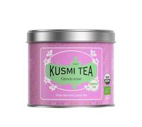 Kusmi Tea - Verde alla Rosa Bio - Tè Verde Biologico - Miscela di Tè Verde con Rosa - Tè in Foglie Sfuse - Scatola di Tè da 100g - Quantità per circa 50 tazze