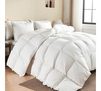 KUSNUG Piumino D'oca Matrimoniale 4 stagioni, 90% Piumino e 10% Piuma, Cotone Egiziano Piumone Ultra Silenzioso, Piumini per Letto Matrimoniali, Trapunta Piume Doca per hotel, Down Duvet 220x240 cm