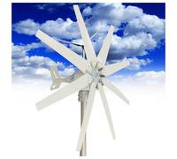 KUSOLE Generatore Eolico da 14000 W con Kit turbina eolica a 8 Pale e regolatore Ibrido Solare-Eolico, Adatto per l'integrazione energetica Domestica. 48V
