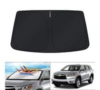 KUST Parasole per parabrezza blocca i raggi UV, parasole pieghevole, per Toyota Highlander 2014, 2015, 2016, 2017, 2019, mantiene la vostra auto fresca
