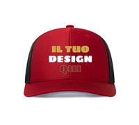 Kustima Cappello Personalizzato, Cappello da Baseball Personalizzato, Cappellino con Visiera Foto/Logo/Testo, Cappellos Trucker Classico per Uomo e Donna