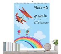 Kustimantu 2026 Calendario divertente,Calendario ispiratore per la pianificazione degli appuntamenti - Incoraggiamento umoristico quotidiano per le donne moderne come elemento decorativo per il