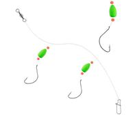 Kustimantu Assemblaggio Pompano | Attrezzature per la pesca a due ganci,Accessori per la pesca per viaggi e famiglie Pesca in acqua salata