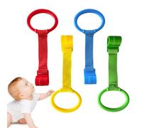 Kustimantu Baby Pull Up Toy, PlayPen Pull Up Handles | 4 x Baby in piedi anelli di trazione appesi | Assistente di esercizi di camminata, aiuta ad allenare la delle braccia per i e
