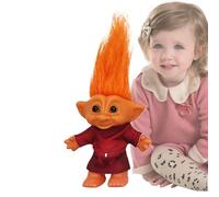 Kustimantu Bambole Troll - Retro Natale con simbolo di fortuna, decorazione da collezione per feste, graziose statuette da scaffale e decorazione vintage da scrivania per cameretta dei bambini