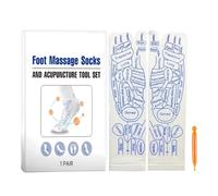 Kustimantu Calze da massaggio ai piedi, calze di riflessologia con strumenti - Calze per la salute con strumento di massaggio,Massaggiatore di rilassamento per alleviare la fatica, forniture