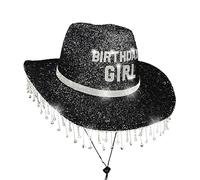 Kustimantu Cappello da cowboy,Cappello da festa per donna adulta | Decorazioni con strass traspiranti da viaggio per festa regalo