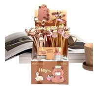 Kustimantu Capybara Penne - 0,5 mm Capybara Stress Relief Pin,cancelleria materiale scolastico per ufficio bambini festa premi classe ragazze