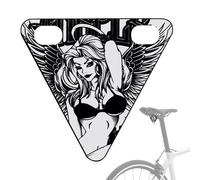 Kustimantu Catadiottri per Bici Per Adulti | Segnale Di Sicurezza per Ciclismo,Piastra Triangolare Posteriore Decorativa per Commutare Ciclismo Notturno Montagna E Strada