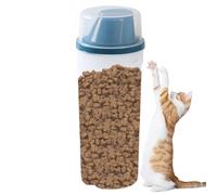 Kustimantu Contenitore per cani - 1500 ml grande capacità dispenser per snack trasparente, dispenser per cani - per casa, viaggi, interni, casa, animali domestici, cuccioli
