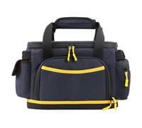 Kustimantu Custodia portatile, con tasca, con chiusura lampo, custodia per cavi di ricarica, accessorio antiurto, tessuto Oxford con per cerniere, escursioni, viaggio