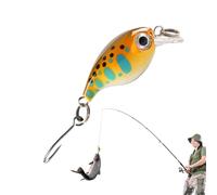 Kustimantu Esca da pesca galleggiante, esca galleggiante per pesci bassi, Bass Angel Jigging Swimming Bait - principianti di acqua dolce e pesca in acqua salata per principianti per pesce persico