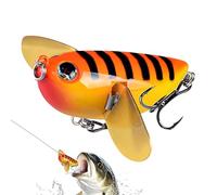 Kustimantu Esche da pesca a forma di cicala per la cattura dei bassi, esche artificiali per acqua dolce, realistiche, versatili, per lago, fiume, mare, stagno