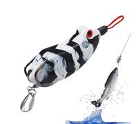 Kustimantu Esche da pesca senza erbacce, realistiche rane da pesca in silicone, accessori per la pesca per acque profonde salate, trote persico, lucioperca