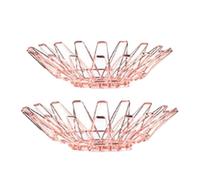 Kustimantu Grande ciotola per frutta, per bancone della cucina, 2 pezzi, cesto per frutta pieghevole, porta verdure - organizzatore multiuso flessibile per alimenti per pane