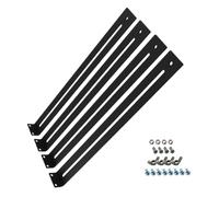 Kustimantu Hardware per riparazioni di cassetti, kit di riparazione dei cassetti, kit di riparazione dei mobili, 4 x set di attrezzi ad alte prestazioni, supporto per pavimento con viti per