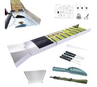 Kustimantu Kit Batée per Orpacciamatura | 1 Set Completo di Attrezzature per la Prospezione d'oro,Vasca di Lavaggio Oro Set Completo | per Entusiasti Di Rilevamento Gemme, Caccia Al