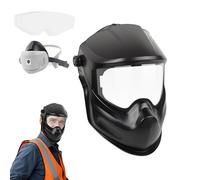 Kustimantu Maschera per saldatura, protezione anti-abrasione, protezione dai raggi UV, antipolvere, grande superficie visibile, per il taglio dell'arco, per lavori in metallo, industria