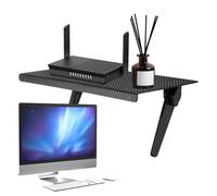 Kustimantu Mensola per TV - Supporto per schermo del computer 33 cm | Supporto regolabile per display soundbar router console proiettore elettronico casa ufficio