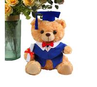 Kustimantu Orso fine 2025, 25 cm, orsetto di peluche con talar & | Idea regalo per la festa degli studenti delle scuole superiori 2025