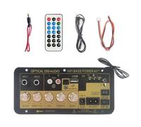 Kustimantu Pannello amplificatore, amplificatore auto | Modulo amplificatore DC 12 V 24 V per subwoofer | amplificatore audio stereo, microfono digitale con corrente, piastra karaoke per auto, 30 Watt