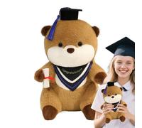 Kustimantu Peluche di laurea, peluche morbido, decorazione per la stanza - Peluche realistico - Graduato - Diploma per feste in camera, San Valentino, decorazione natalizia