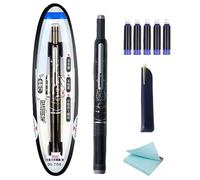 Kustimantu Penna di riempimento, penna F con cartucce d'inchiostro per scrittura fluida, senza perdite, strumento di scrittura per schizzi, graffiti, calligrafia e scarabocchio