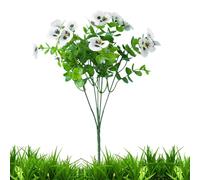 Kustimantu Pensieri artificiali | Fiori da esterno resistenti ai raggi UV - Falsi realistici decorativi per interni/esterni, composizioni floreali per porta d'ingresso e giardino