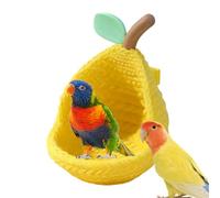 Kustimantu per gabbia, grotta a forma di pera per cotorre con tampone di cotone, per canarini, riposo in gabbia per agapornis fringuello conuro cacatua ninfa invernale e