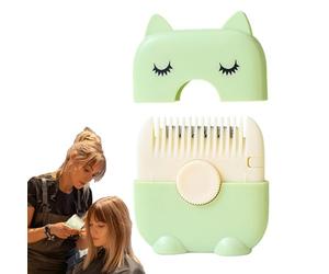 Kustimantu Pettine Rasoio | Pettine Per Dimagrante Capelli - Strumento Portatile A Doppio Faccia Per La Frangetta Del Bambino