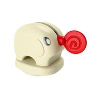 Kustimantu Presse tubo dentifricio - Rullo per dentifricio - Dispenser manuale elefante con manici riutilizzabili e supporto per risparmiare crema dentale