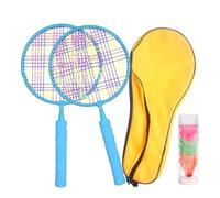 Kustimantu Racchetta da badminton, set badminton per bambini, per interni, leggera per programmi giovanili 3-7 anni, allenamento sportivo, giochi all'aperto, spiaggia, sport ricreazione