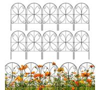 Kustimantu Recinzione da giardino, barriera per animali - 10 pezzi decorativo per aiuole | resistente alle intemperie giardino leggero di recinzione antistrappo