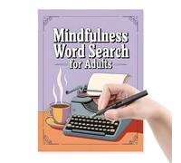 Kustimantu Ricerca di parole libri per adulti, ricerca di parole puzzle libri per adulti,Crea tranquillità e positività nella tua vita - Multilevel -Word libro di ricerca per adulti uomini donne