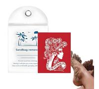 Kustimantu Rimuovi sabbia, detergente per sabbia | Artefatto vacanza | Formula delicata sulla pelle, detergente per strada con ingredienti naturali, facile da usare, viaggio deve essere Haves