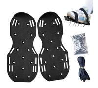 Kustimantu Scarpe Aeratrici con Solette a Ramponi per Prato | Sandali con Cinghie Regolabili per Aerazione del e Prato Esterno