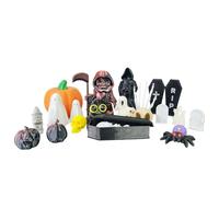 Kustimantu Set di 20 statuette per Halloween, decorazione di zucca, fantasma, piccole statue, decorazione per la casa per bambini, adulti, ragazze, donne, uomini, vacanze, camera da letto, camera da