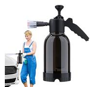Kustimantu Spruzzatore a pompa di schiuma, disco spray per carrello, cannone manuale per schiuma, 2 l, cannone in schiuma per tubo da giardino, spray multifunzione per lavaggio auto