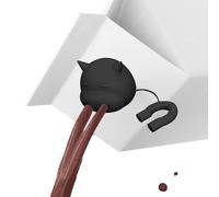 Kustimantu Tappo per bottiglie, tappi in silicone per bottiglie, tappi per latte stampato 3D, a forma di mucca, coperchio per biberite, coperchio girevole in silicone per palestra