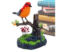 Kustimantu Uccello elettronico simulato | Portapenne carino con pollame, animale da compagnia elettronico realistico, decorazione per ufficio, camera da letto, soggiorno, feste, compleanno, Natale
