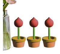 Kustimantu Vaso in legno incompiuto, vaso di fiori dipinto, colore del rivestimento, per fiori incompiuti in legno, decorazione per la primavera, la Pasqua, la casa