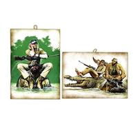 KUSTOM ART 2 Quadrate Bud Spencer und Terence Hill. 25x 18 cm.